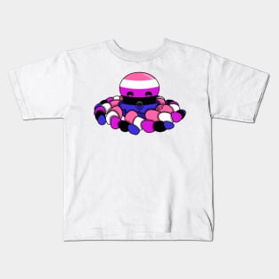 Gender Fluid Pride Fidget Octopus Kids T-Shirt